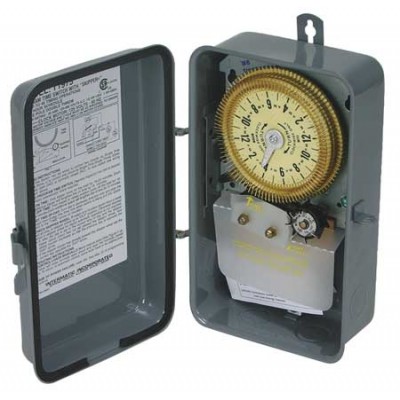 Intermatic Electromechanical Timer, 24-Hour, Multioperation, T1975R   